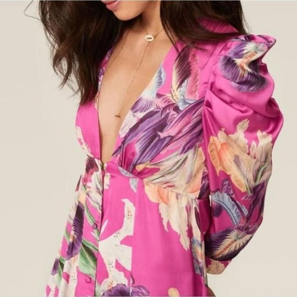 NWT! PatBo Pink Floral Dress Size 4 - Picture 12 of 13